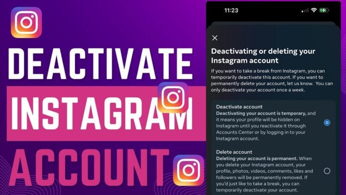 Deactivate Your Instagram Account