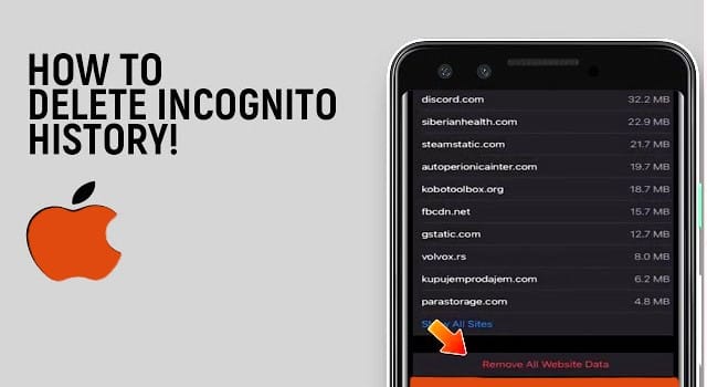 Delete Incognito Search History on iPhone
