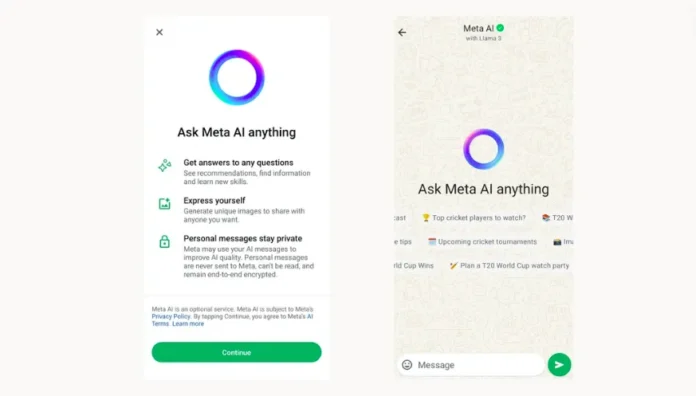 Use Meta AI on WhatsApp