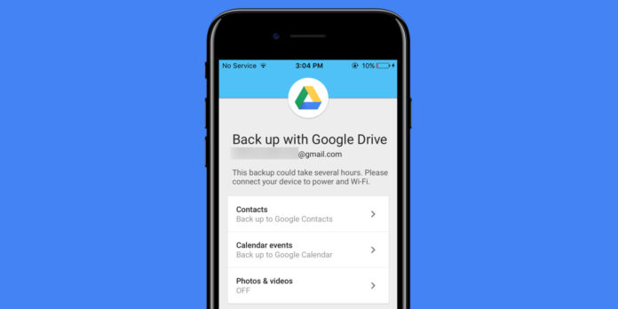 backup android device with Google Drive