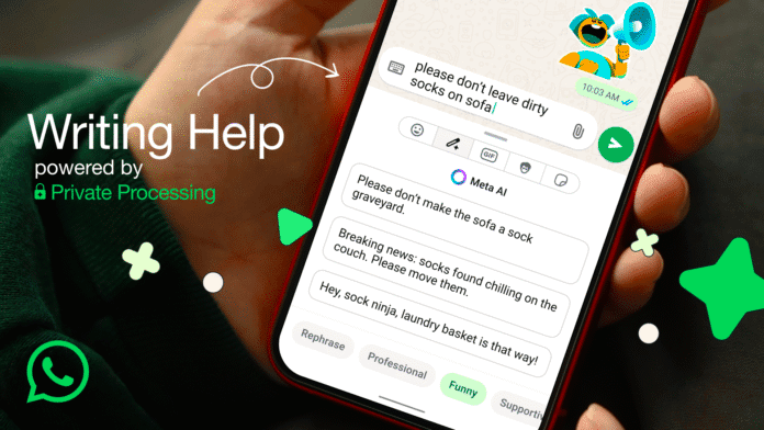 WhatsApp AI writing help update